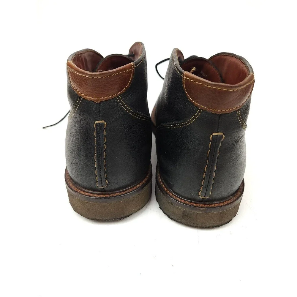Johnston & Murphy Copeland Sheepskin Chukka - Size 9.5 M Black Crepe Boots